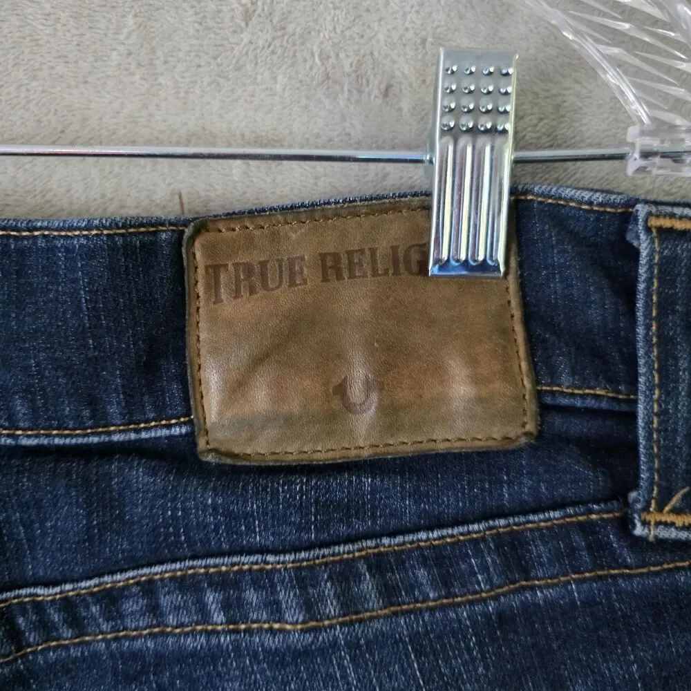 True Religion Geno Relaxed Slim Boot Cut Jeans Blue Sz 33 X 34
